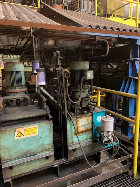 Filtration unit connected to industrial machinery
