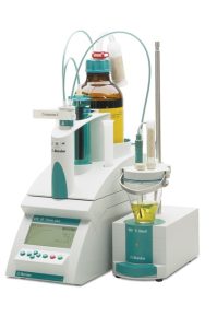 Titration equipment for lubricant and process fluid analysis